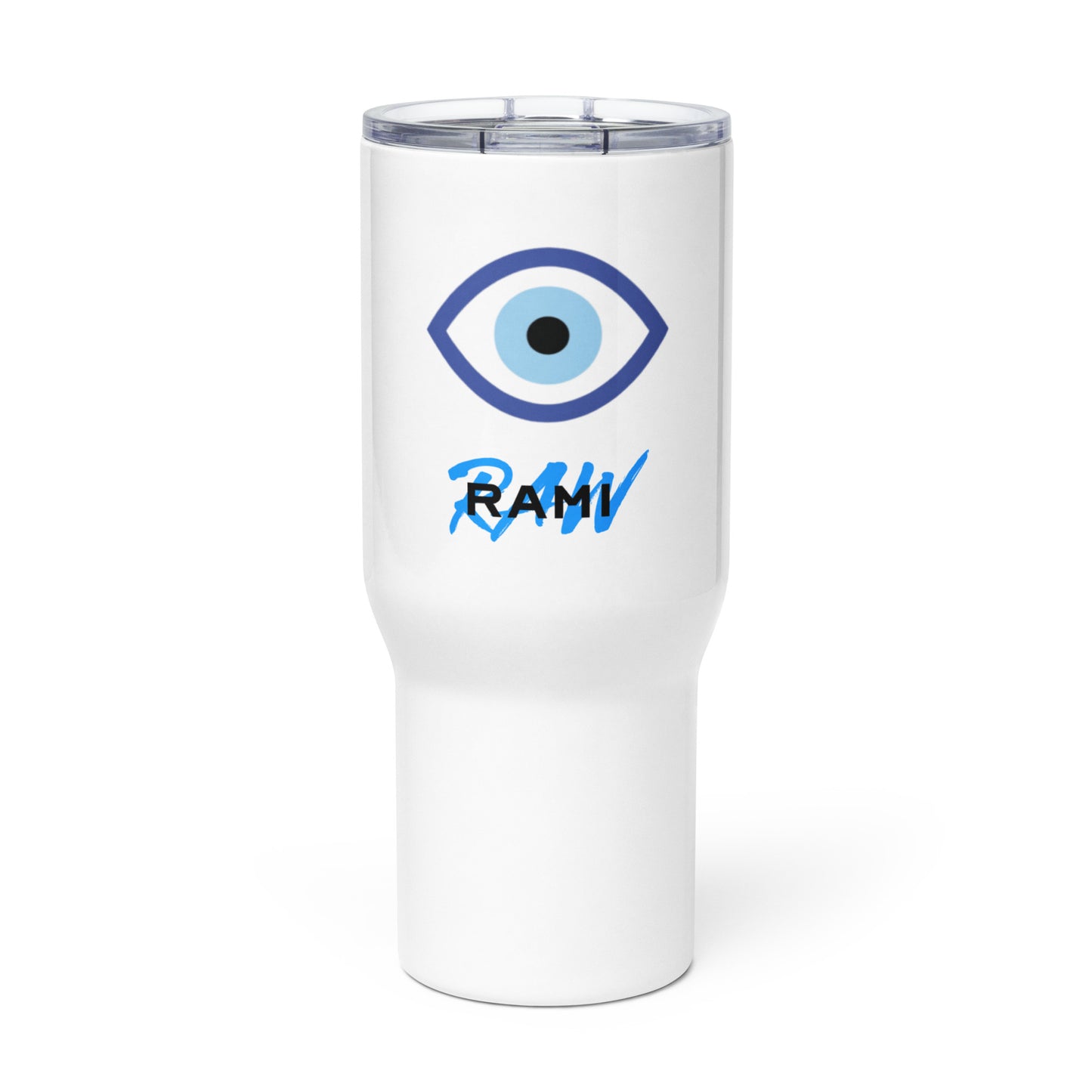 Evil Eye Travel mug with a handle