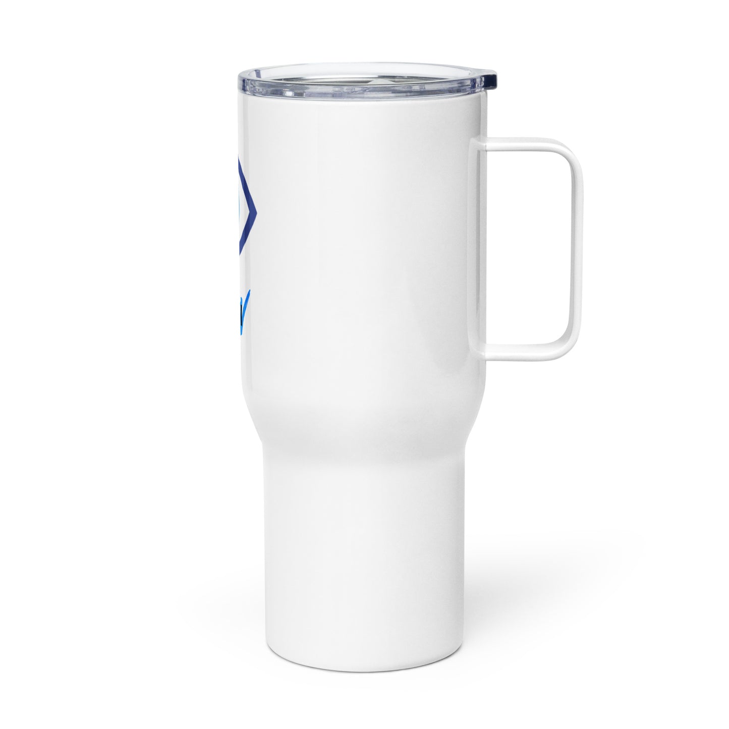 Evil Eye Travel mug with a handle
