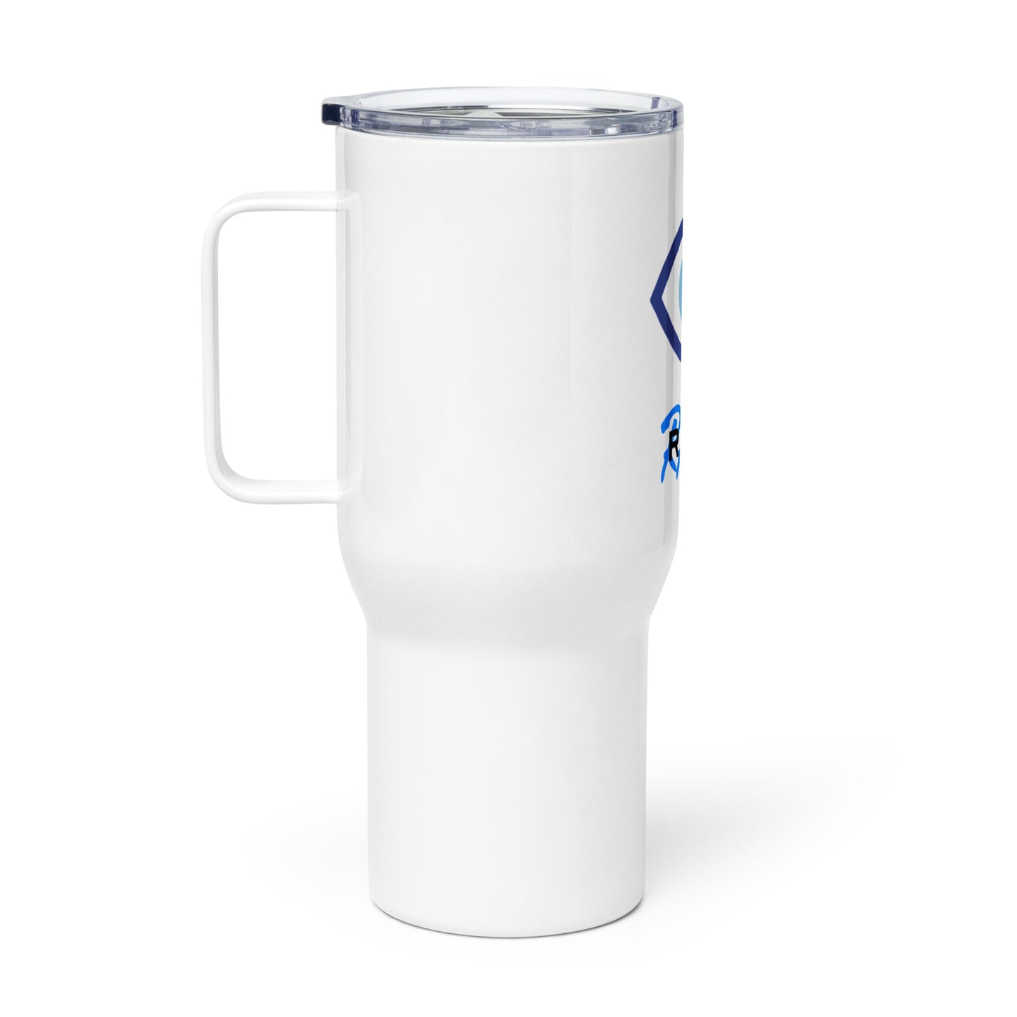 Evil Eye Travel mug with a handle